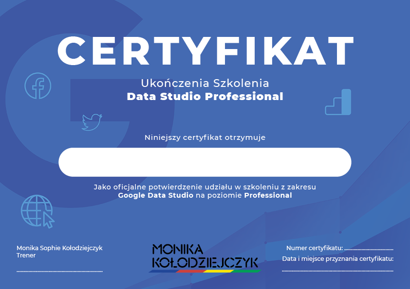 Jak uzyskać certyfikat Data Studio Professional