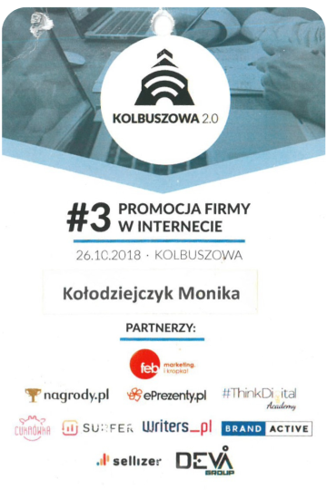 Monika Kołodziejczyk - Promocja firmy w internecie